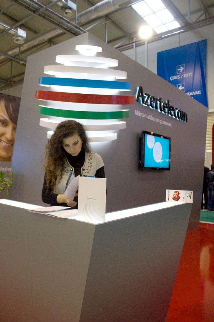 Azertelekom company stand creation for BakuTel 2011 exhibition .jpg